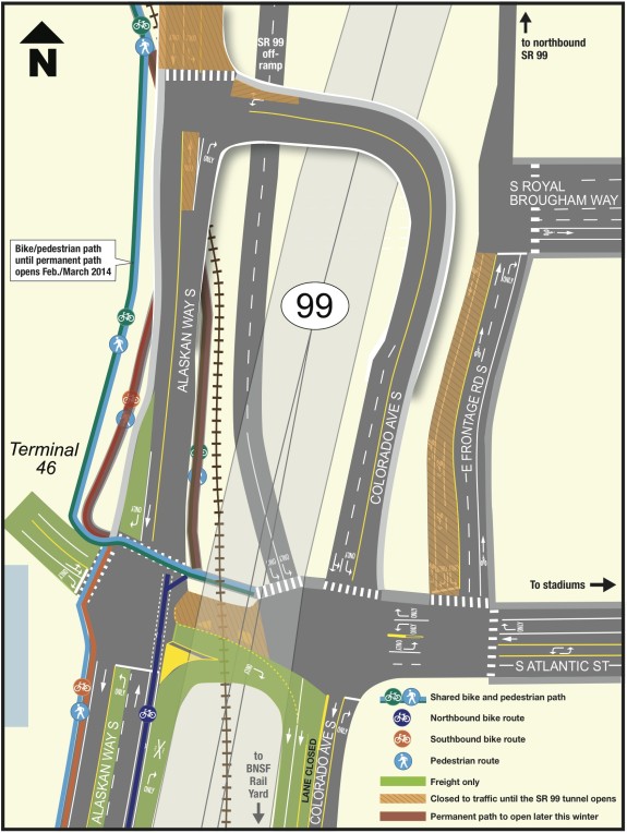 Opening of Atlantic St overpass means more Sodo waterfront bike route ...