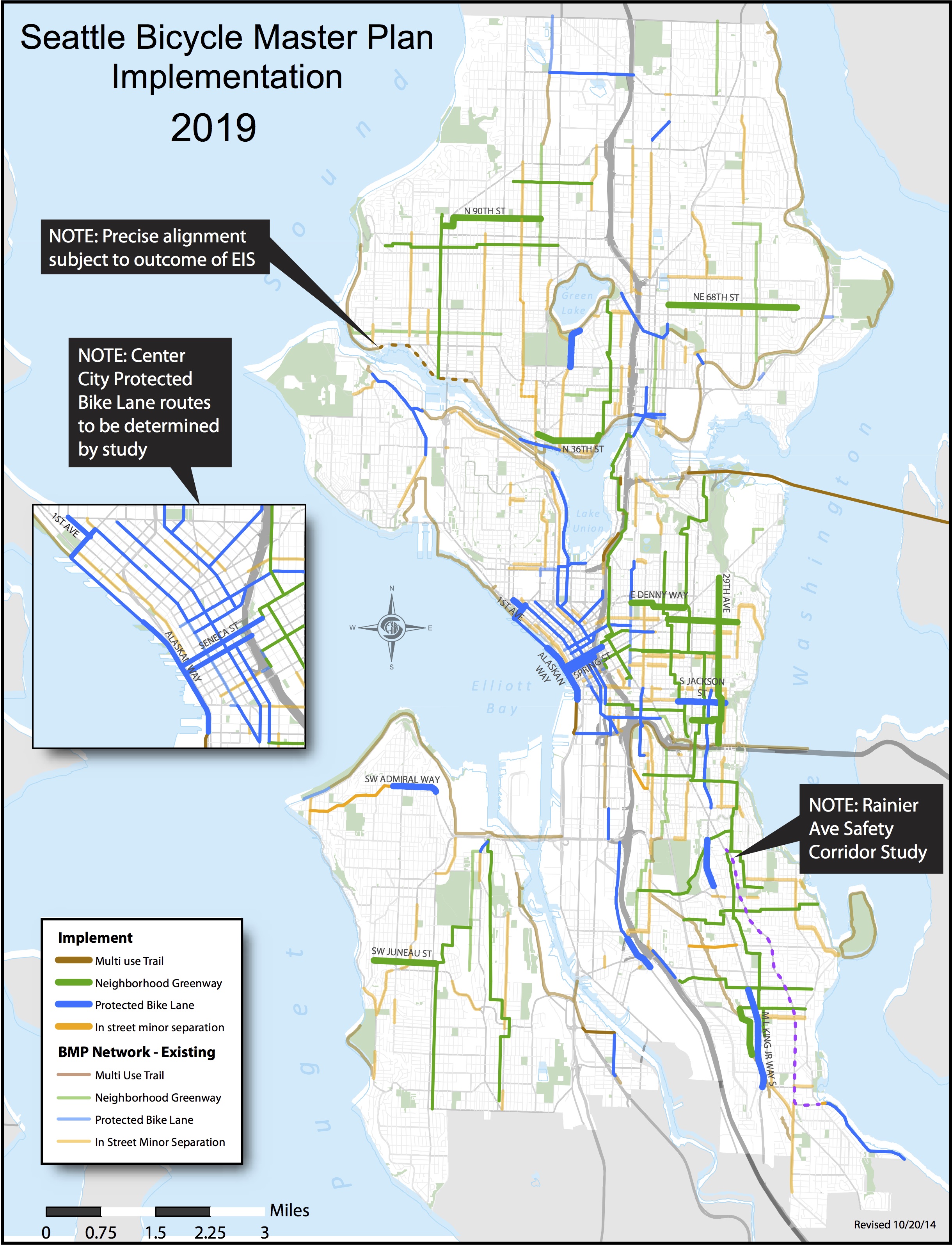 BMP Implementation Plan 2019-map | Seattle Bike Blog