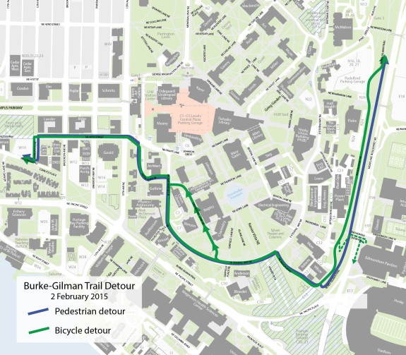 The UW Burke-Gilman detour changes again next week – Seattle Bike Blog