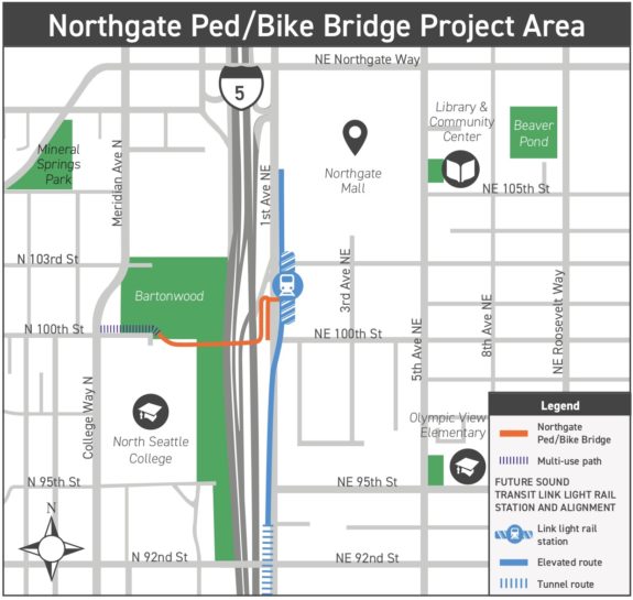 Redesigned Northgate bike/walk bridge construction should start middle ...