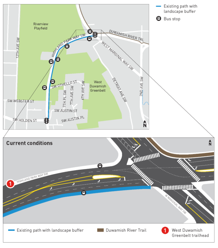 Last day to comment on Highland Park Way SW bike lane/trail concepts ...